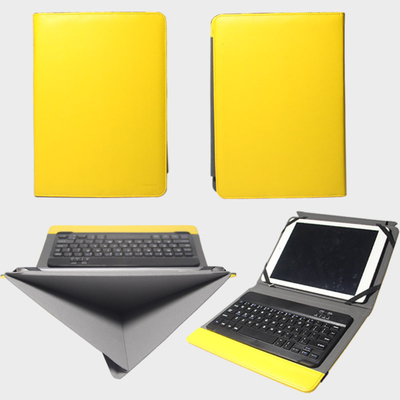 10-inch Bluetooth keyboard case for Android, iOS &amp; Tablet PC with four elastic secure the tablet