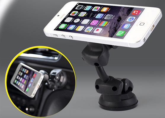 Anti Slip Double Suction Cup Car GPS Holder , 360 Rotating Car Cellphone Holder